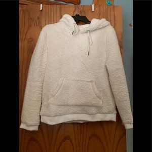Cute White Sherpa Hoodie